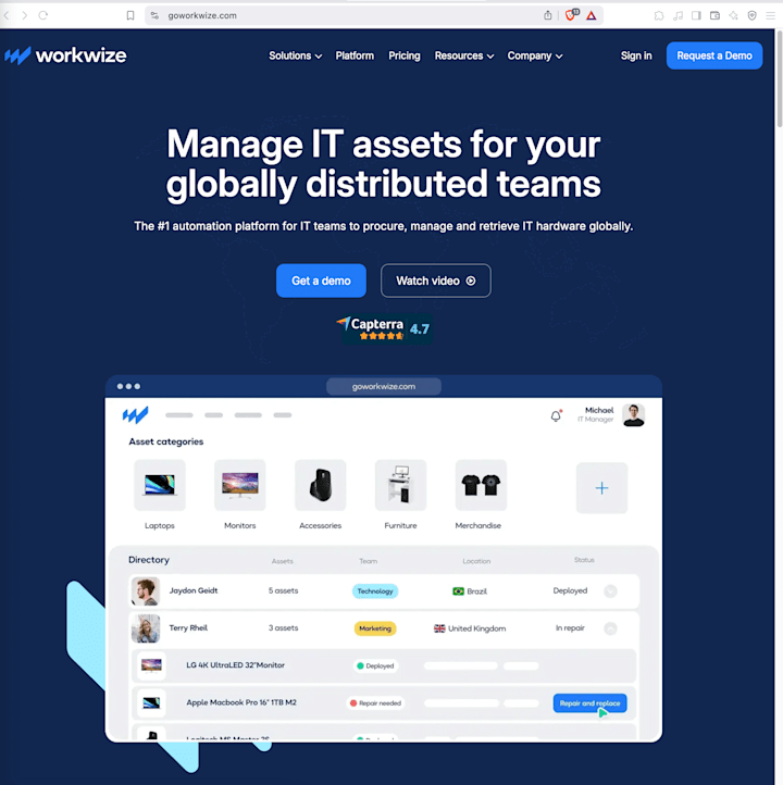 Cover image for Global IT Hardware Management | Workwize