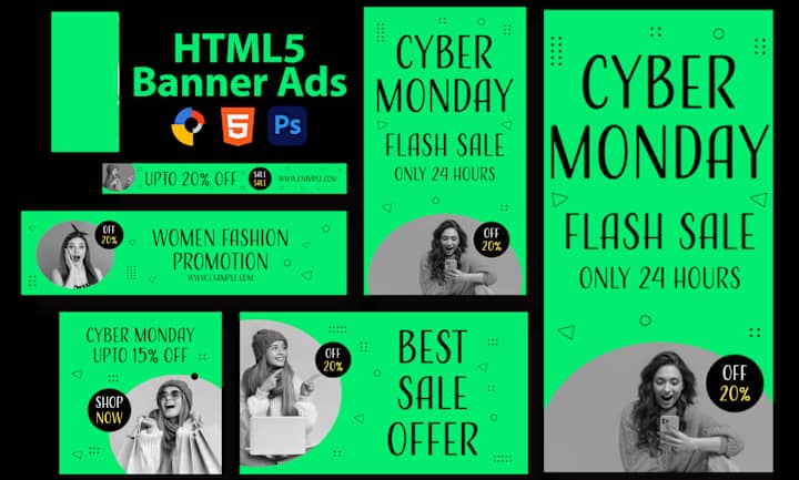 Cover image for Design creative HTML5 banners for google display ads