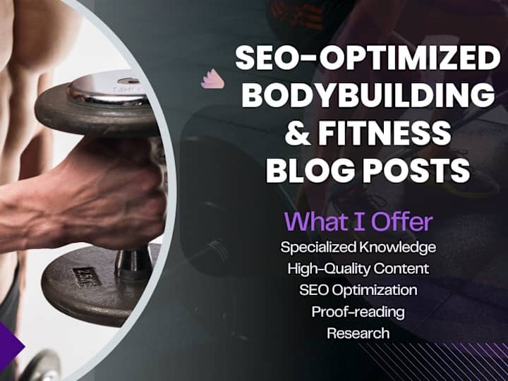 Cover image for Engaging and Informative Bodybuilding & Fitness Blog Posts