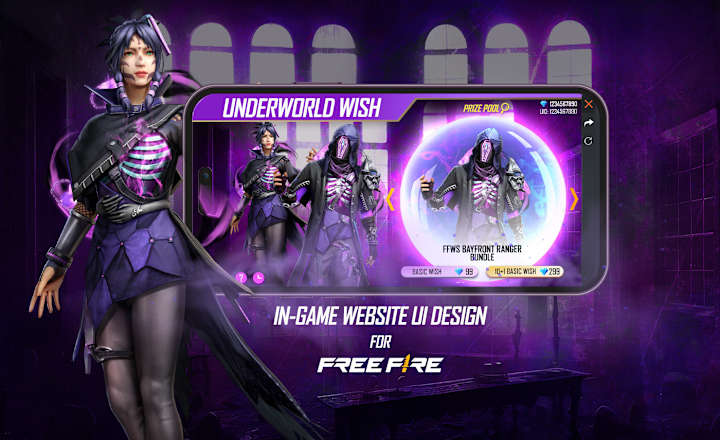 Cover image for In-game website UI design