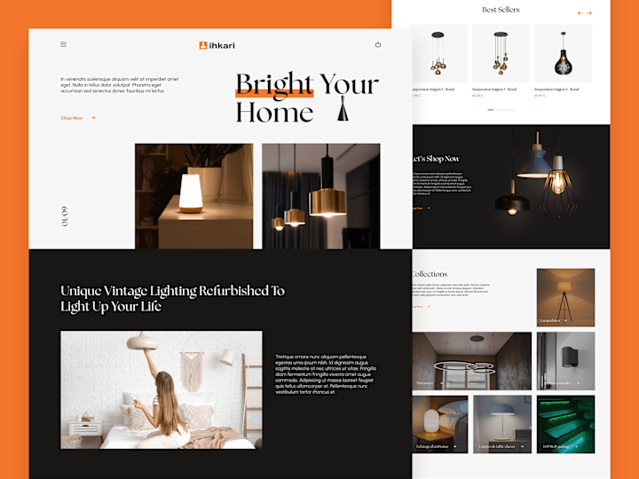Cover image for Ihkari : Lamps E-commerce Website