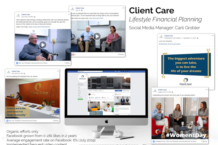Cover image for Client Care Social Media Management