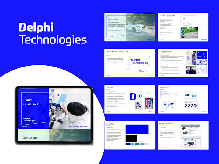 Cover image for Delphi Technologies Brand Guidelines Design