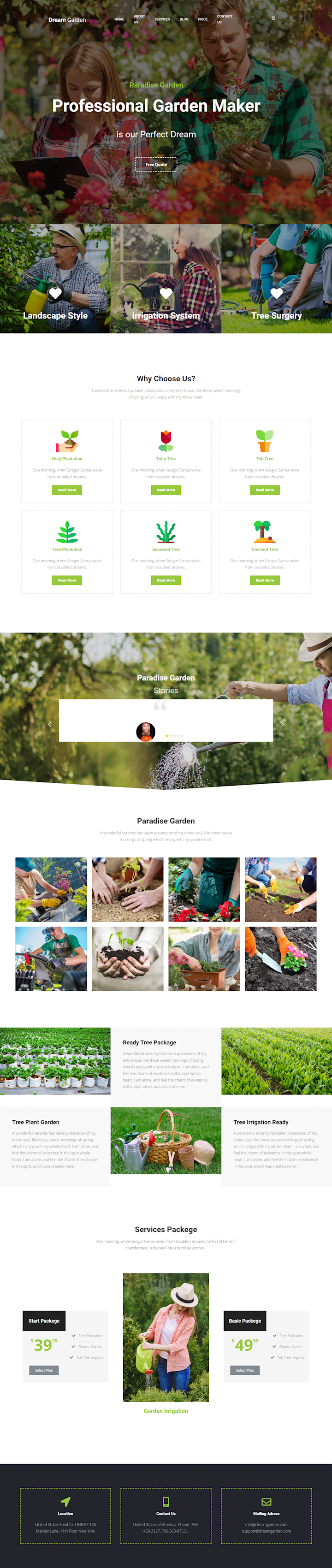 Cover image for Garden made by Elementor pro