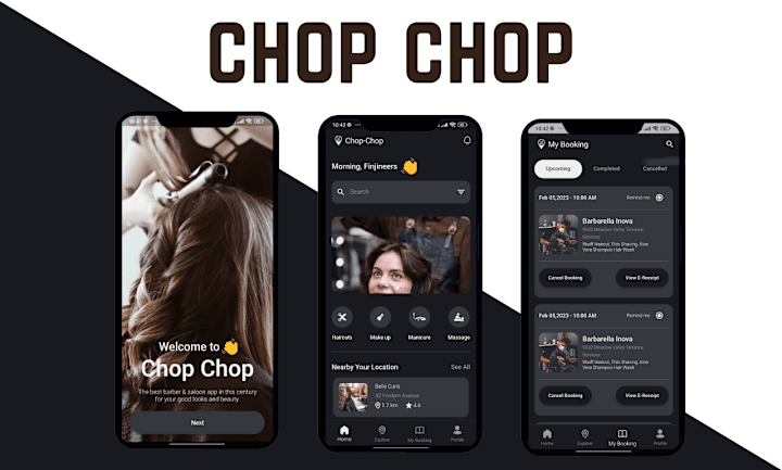 Cover image for chop chop - A Barber app