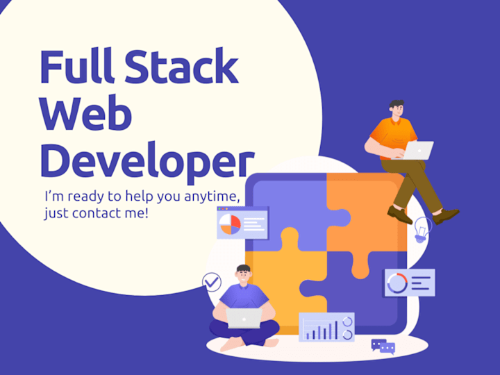 Cover image for I will be your Full Stack Web Developer for all types of website