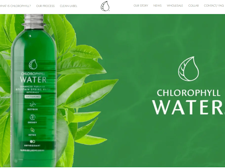 Cover image for Chlorophyll Water® | Figma To Shopify Custom Theme