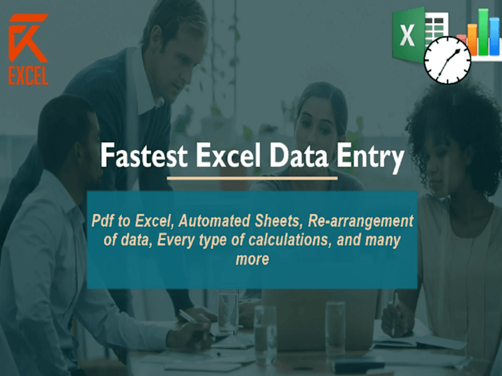 Cover image for Excel Data Entry Operator