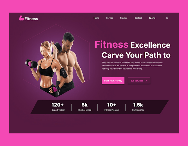 Cover image for Fitness Website Hero Section by ELIJAH BENJAMIN on Dribbble
