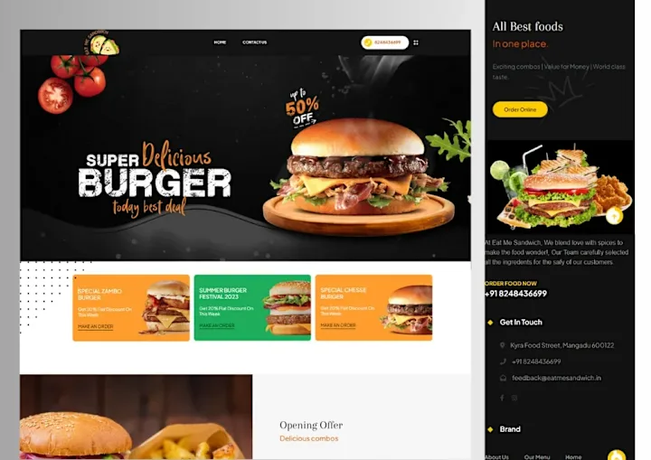 Cover image for The Digital Delight of Eat Me Sandwich's Website Development