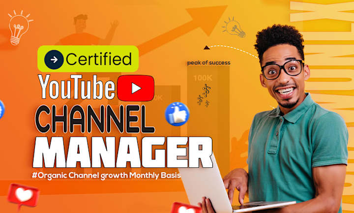 Cover image for I Will be your certified YouTube channel manager 