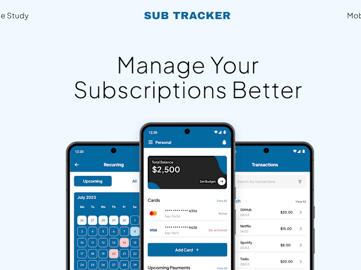 Cover image for SubTracker: Manage Your Subscriptions Better