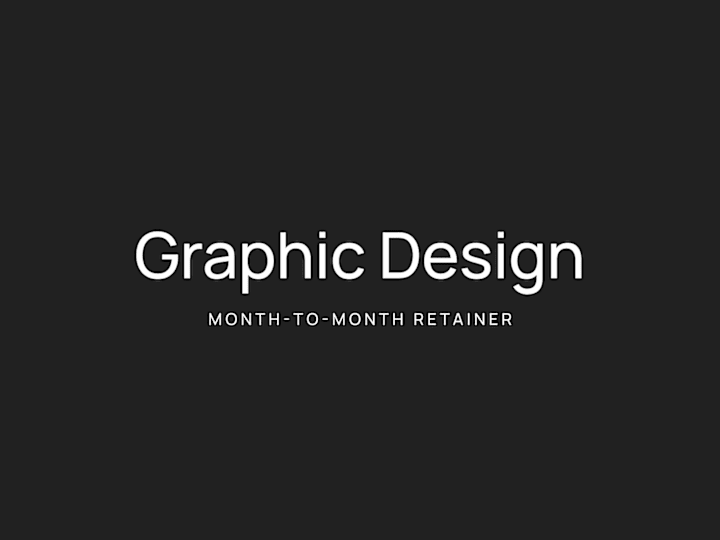 Cover image for Graphic Design Retainer