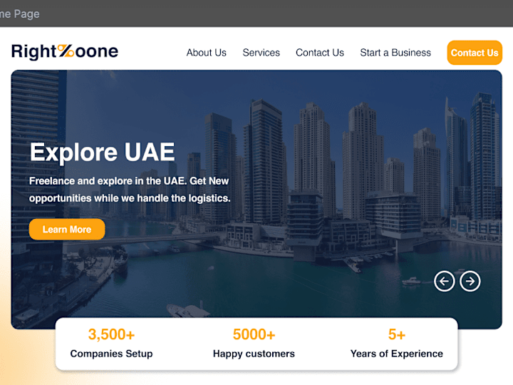 Cover image for Rightzoone - Visa & Business Setup Services Website Design