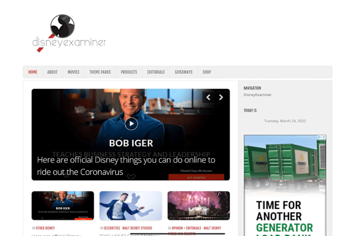 Cover image for DisneyExaminer