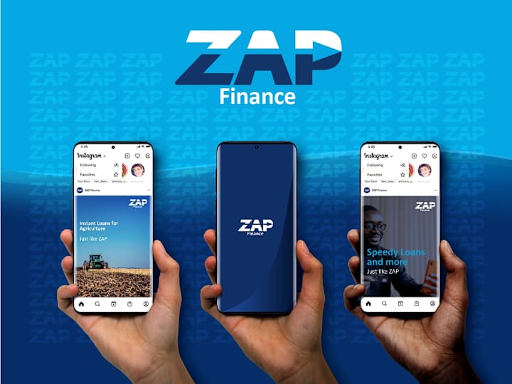 Cover image for ZAP Finance Logo and identity design :: Behance