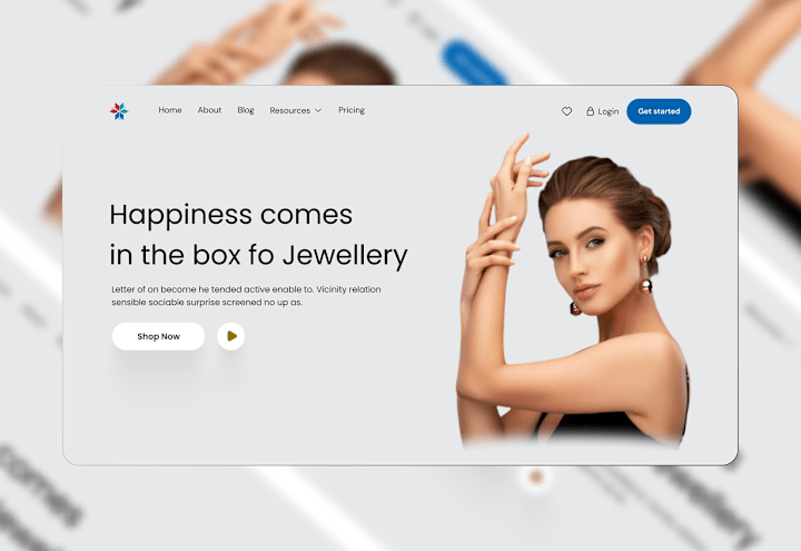 Cover image for Jewelry store website UI Design on Behance