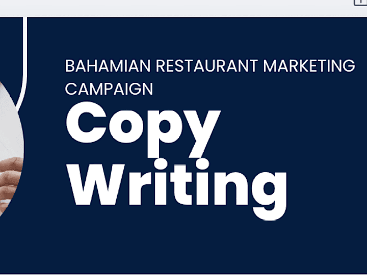 Cover image for Copywriting Project Based on Bahamian-based Restuarant 