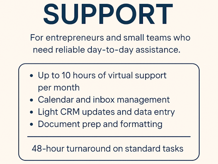 Cover image for Virtual Business Support