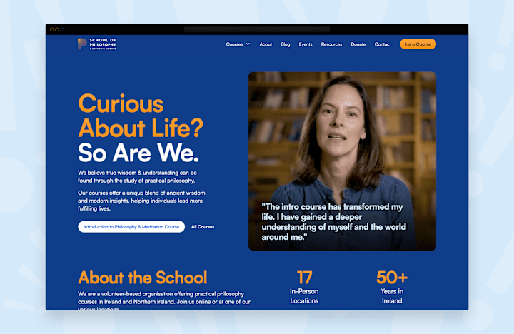 Cover image for School of Philosophy & Economic Science — Website Redesign