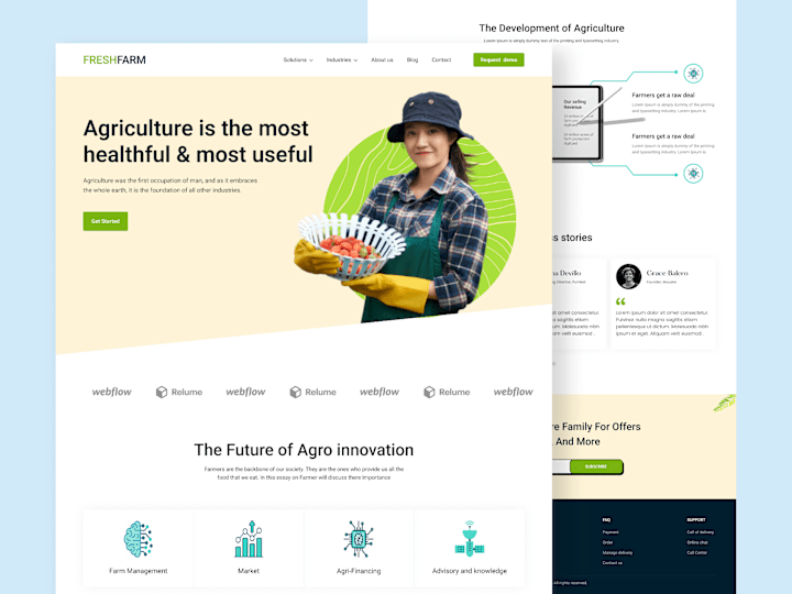 Cover image for Farm Landing Page UIUX Design