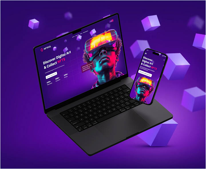 Cover image for NFT landing page :: Behance