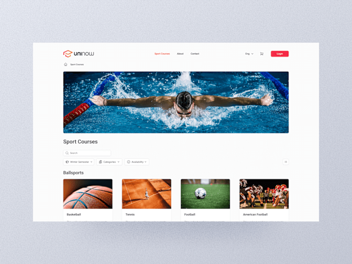 Cover image for UniNow Chat Sport Project/ Web Design