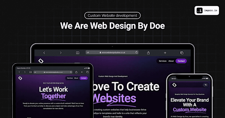 Cover image for WebDesignByDoe - Landing Website