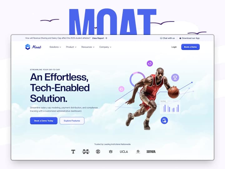 Cover image for Moat website design