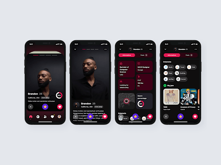 Cover image for Dating App UI Design Concept (A Contest Entry)