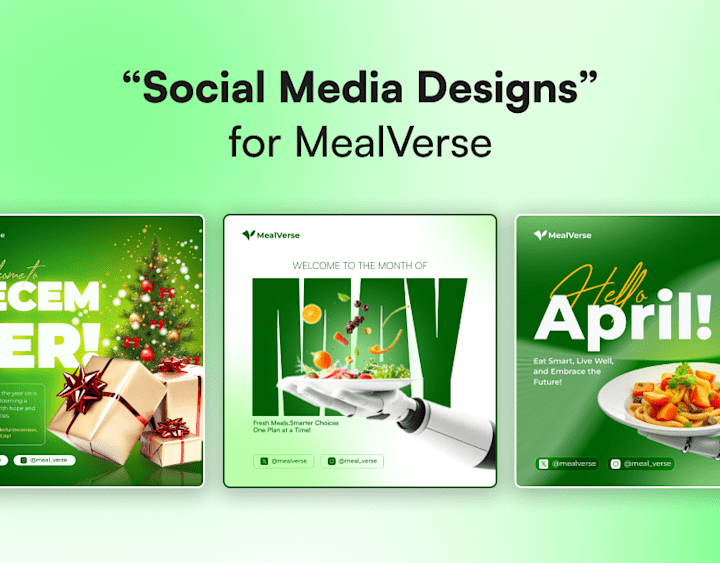 Cover image for Social Media Design Series for MealVerse
