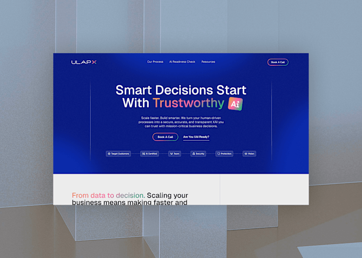 Cover image for Website for AI consulting company