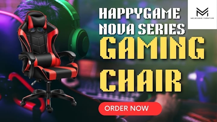 Cover image for Nova Series Gaming Chair: Elevate Your Gaming Comfort with Melb…