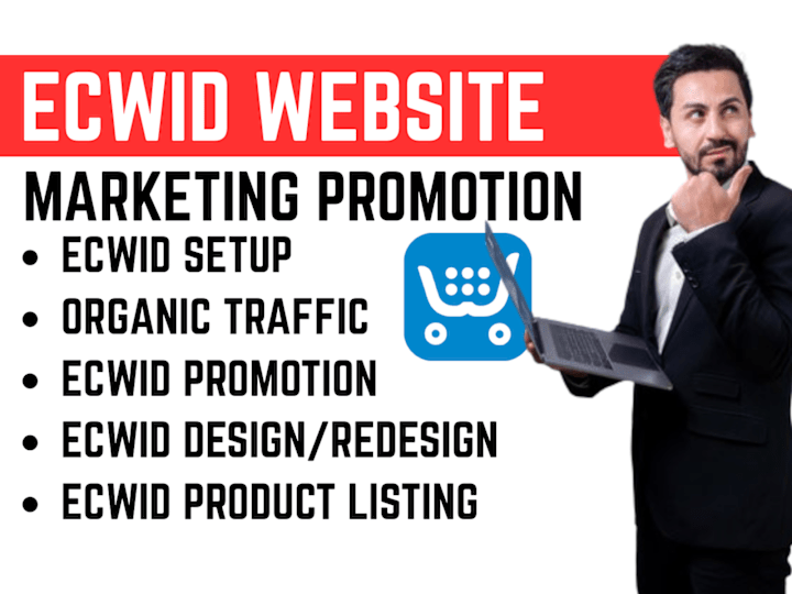 Cover image for I wll do ecwid website promotion marketing store product listing