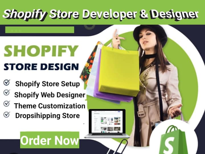 Cover image for I will design, redesign and promote shopify dropshipping website