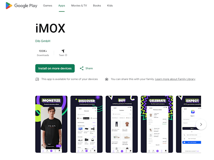 Cover image for iMOX: Where Social Media Meets E-Commerce
