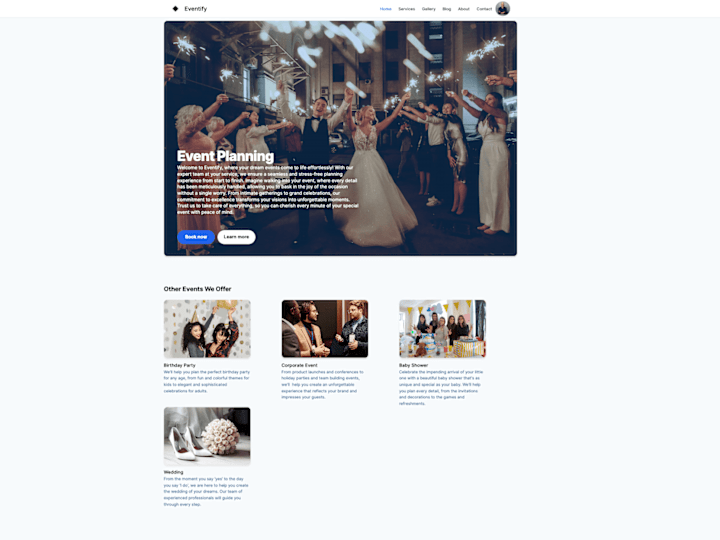 Cover image for Eventify - Beautiful Event Planning Website