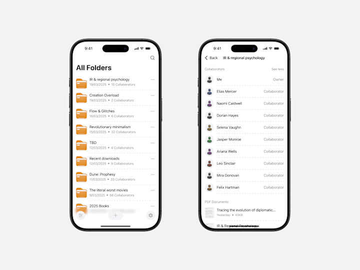 Cover image for Folders App