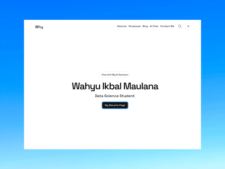 Cover image for Personal website with ai chat