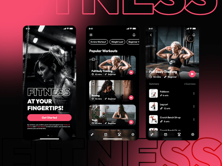 Cover image for Fitness App Design Concept
