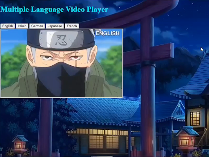 Cover image for Multi-language Video Player Project , Unpaid