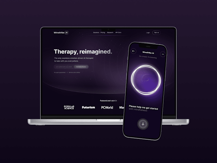 Cover image for WiredVibe AI: Mental Health App to Improve Focus with Music