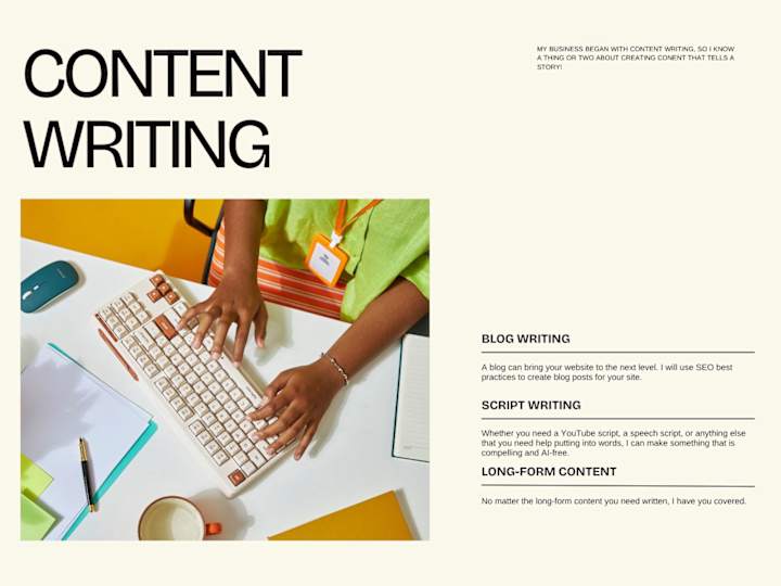 Cover image for Content Writing
