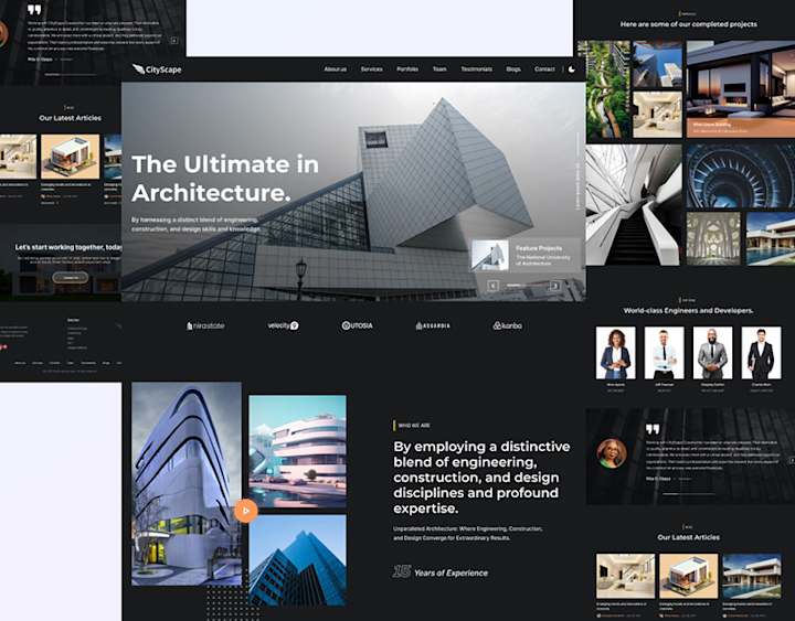 Cover image for Construction Website (Landing page) :: Behance