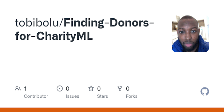 Cover image for GitHub - tobibolu/Finding-Donors-for-CharityML