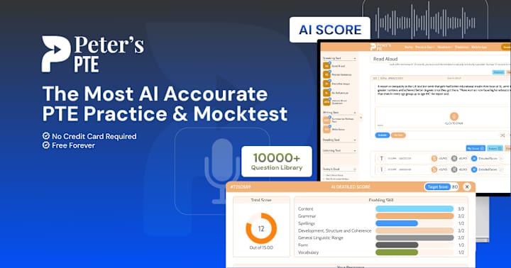 Cover image for The Most AI Accurate PTE Practice & Mocktest