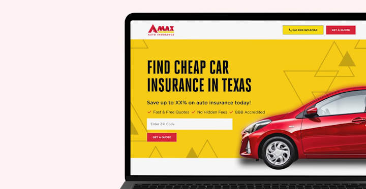 Cover image for Redesigning Amax Insurance's Landing Page for Higher Conversions
