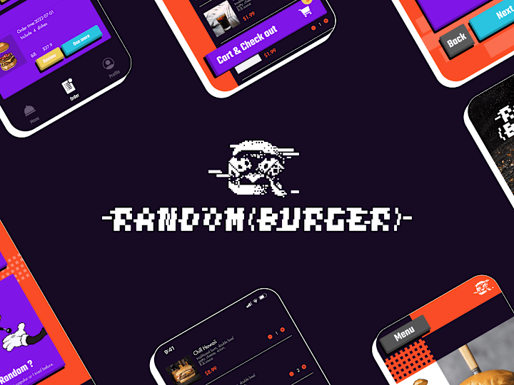 Cover image for VI, Ux,UI Design for Random(Burger)