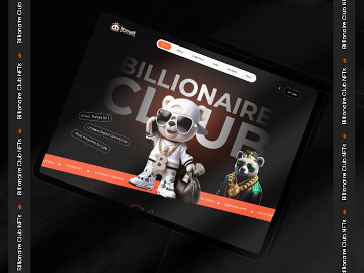 Cover image for Billionaire Club NFT - Website Design