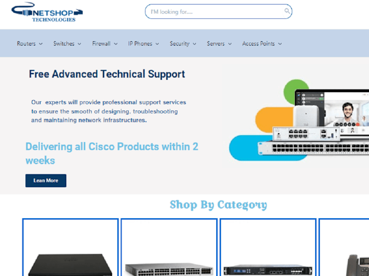 Cover image for Netshop Technologies Ecommerce web design 